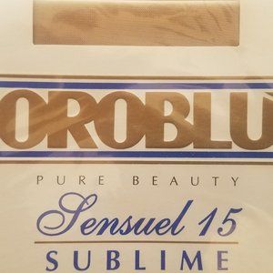 Oroblu Sensuel 15 Sublime Pantyhose - Plume Color - Made In Italy - Top Quality!